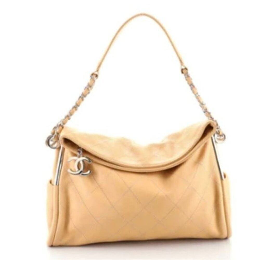 CHANEL Tan Hobo Bag